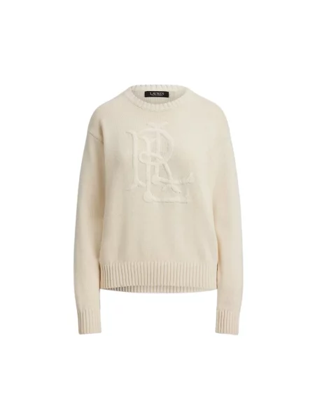 Sweter Ralph Lauren z długim rękawem beżowy