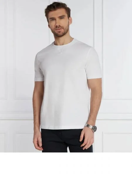 BOSS ORANGE Tricou Te_Slub alb