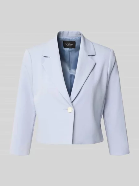 Żakiet krótki o kroju regular fit z zapięciem na 1 guzik S.oliver Black Label