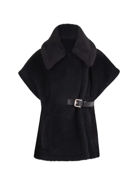 Cu centură ursuleț de pluș geacă Max Mara negru