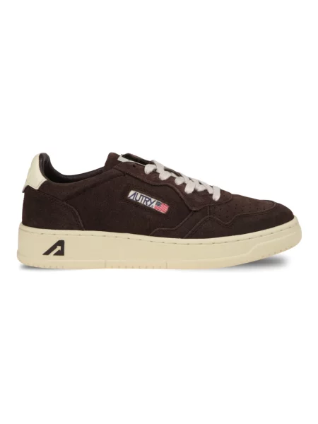 Sneakersy Autry brązowe