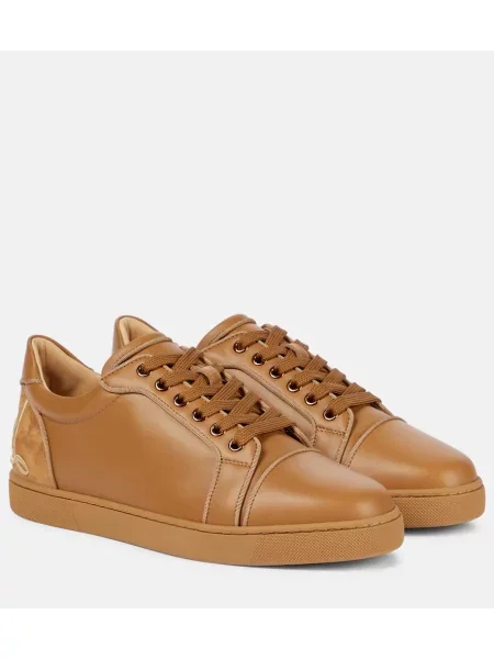 Sneakerși Christian Louboutin din piele maro