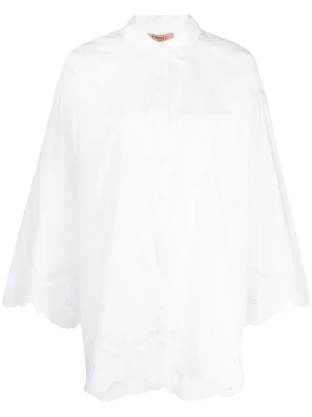 Cămașă Twinset din poplin alb