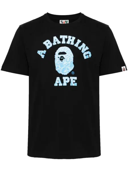 Tricou A Bathing Ape® cu imagine negru