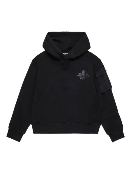 Bluza z kapturem dziecięca Dsquared2 czarna