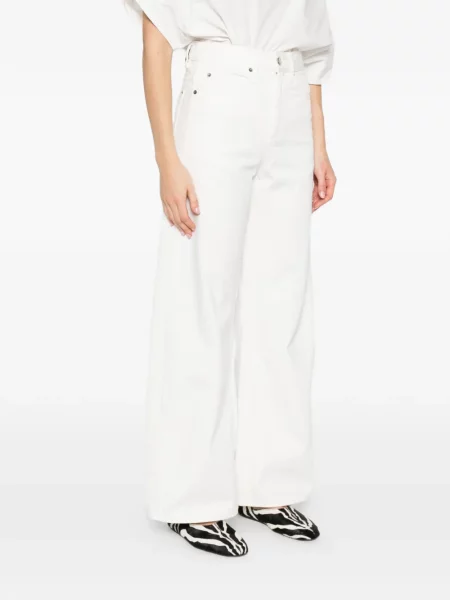 Szerokie jeansy Soeur białe