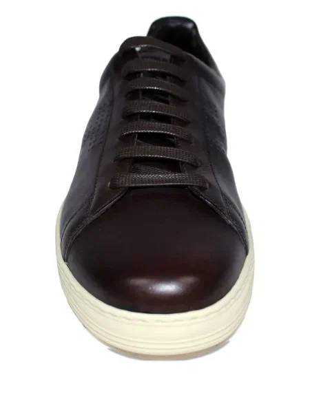 Sneakerși Tom Ford din piele maro