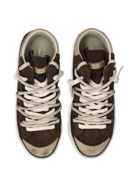 Sneakerși Philippe Model Paris din piele de căprioară maro