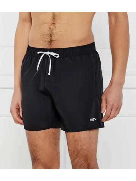 BOSS BLACK Șorți de înot +prosop + rucsac Beach Set negru
