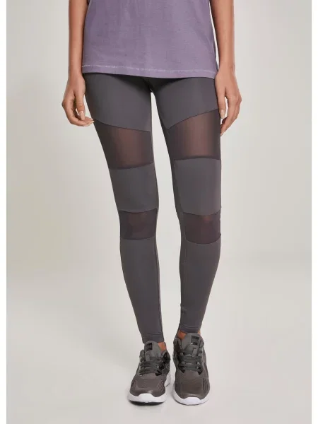Leggings Urban Classics plasă gri