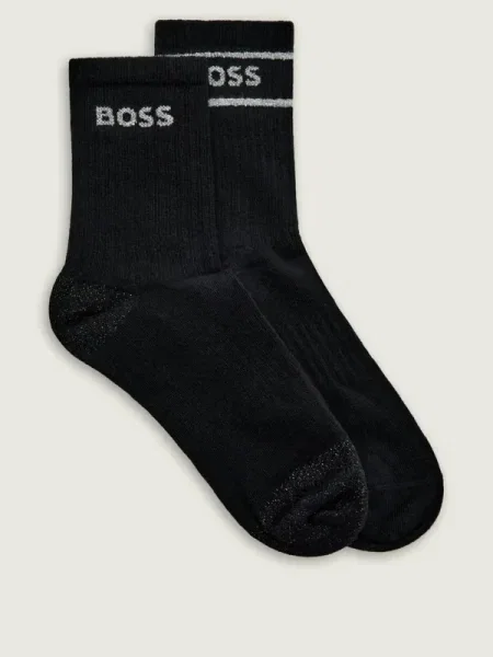 BOSS BLACK Șosete 2P QS Gift Rib CC negru