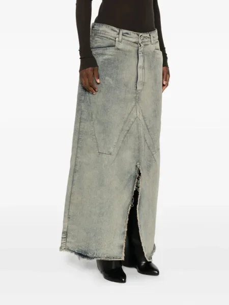 Fustă din denim Rick Owens albastru
