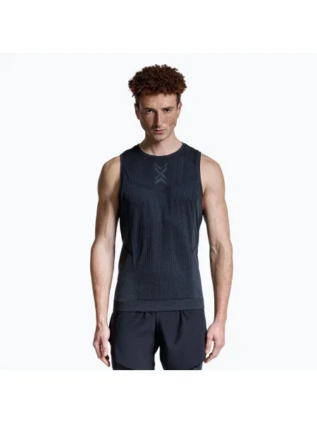 Tricou de alergare pentru bărbați X-Bionic Xceed Run x black/rhino grey negru