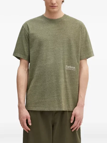 Tricou Barbour cu autograf verde