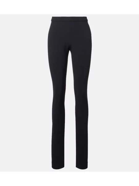 Leggings Stella Mccartney cu talie înaltă negru