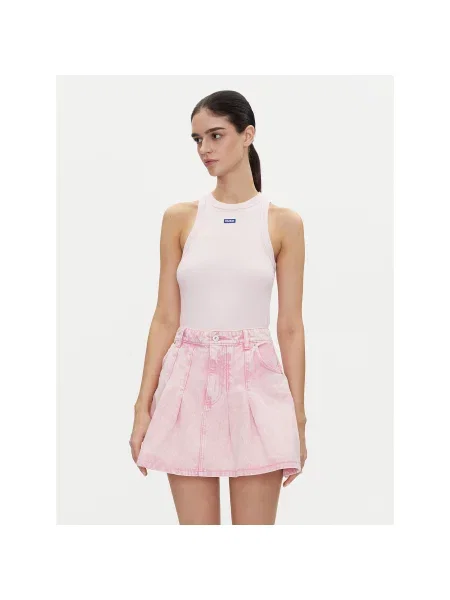 HUGO Топ Easy Tank_B Slim Fit рожевий