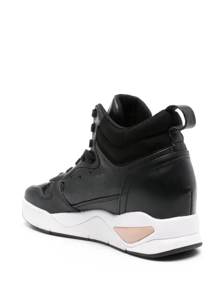 Sneakerși Guess cu imagine negru