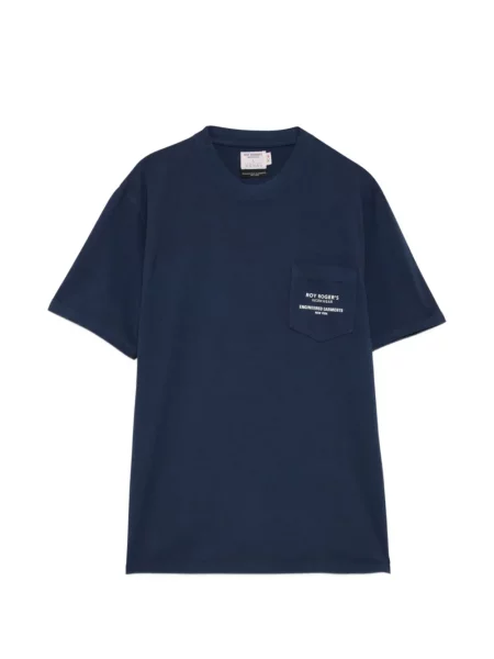 Tricou Engineered Garments cu imagine albastru