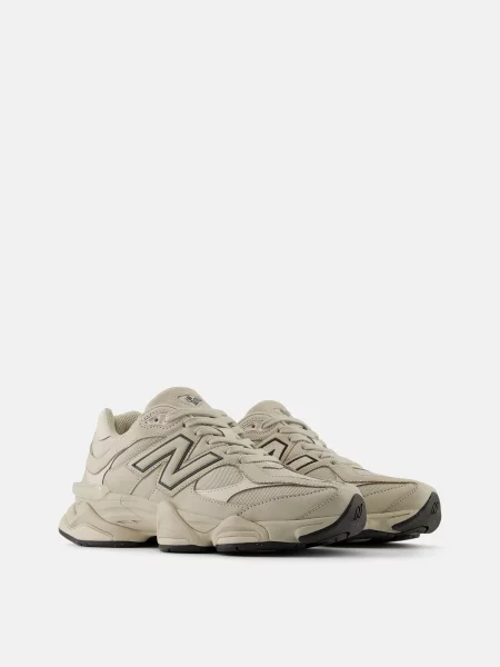 Повседневные кроссовки New Balance 990 с сеткой в сеточку бежевые
