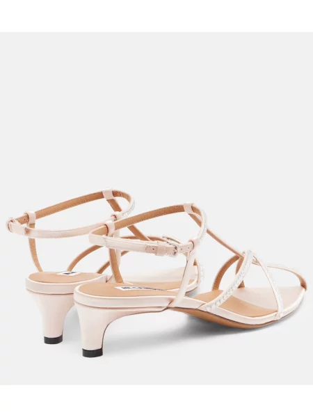Sandale Jil Sander din piele roz