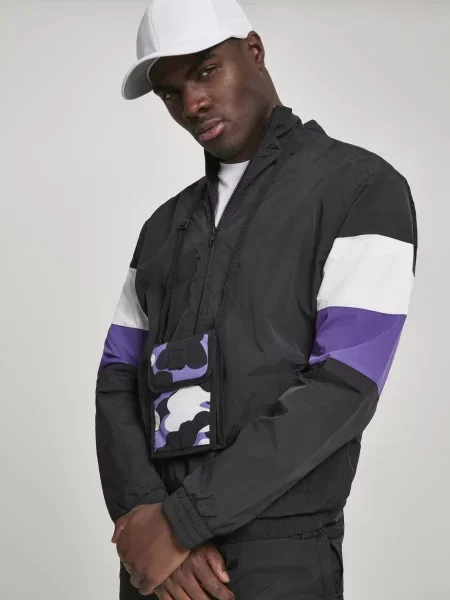 Kamuflažna jakna Urban Classics keper črna