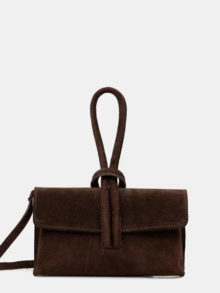 Torbica od brušene kože Answear.LAB smeđa