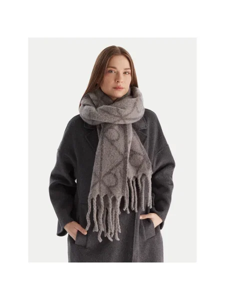 Fular Calvin Klein Emblem Aop Brushed gri