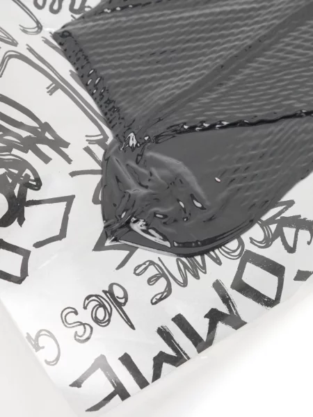 Șosete Comme Des Garçons cu autograf negru