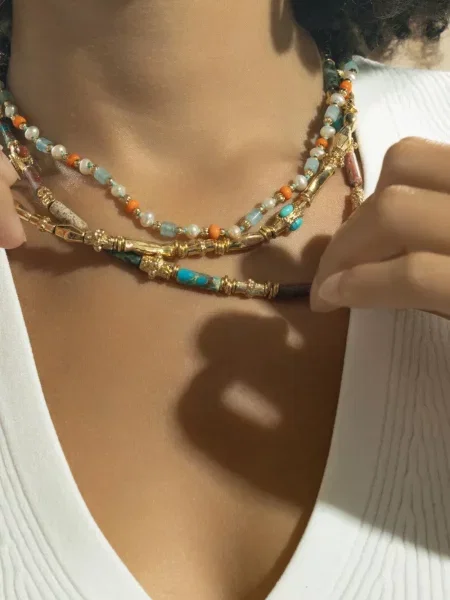 Colier Gas Bijoux cu mărgele