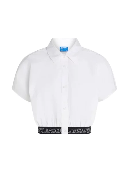 Karl Lagerfeld Jeans koszula relaxed z kołnierzykiem klasycznym biały
