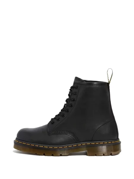 Botine Dr. Martens cu șireturi din dantelă negru
