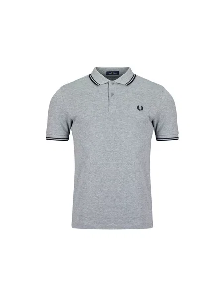 Polo majica Fred Perry s kratkimi rokavi siva