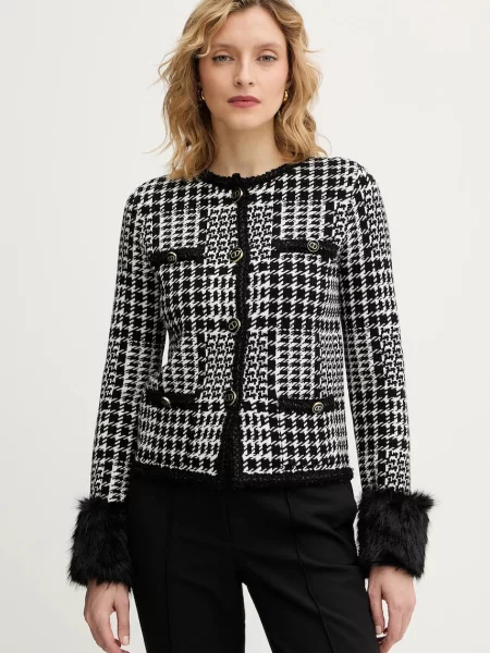 Піджак з додаванням вовни Twinset однобортний однотонний білий