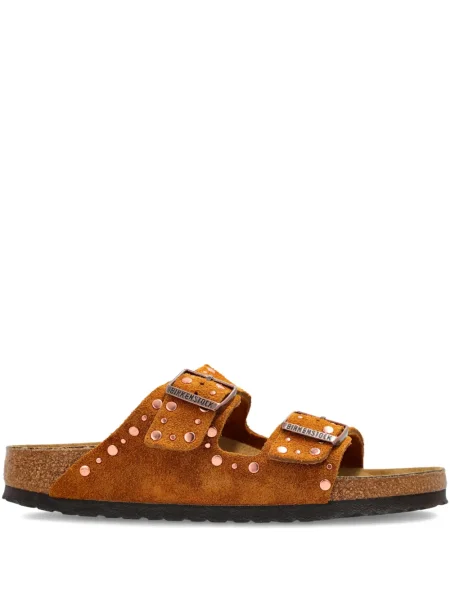 Sandale Birkenstock cu cataramă cu tepi maro