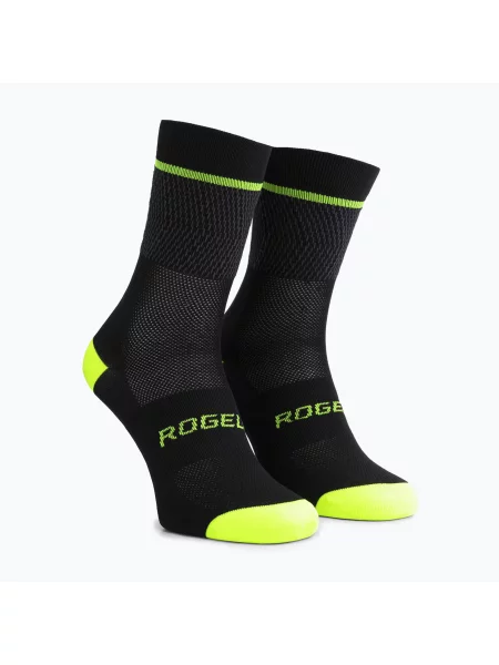 Olcsóbban. Rogelli Hero II kerékpáros zokni sárga/szürke/fekete. Méret: fekete