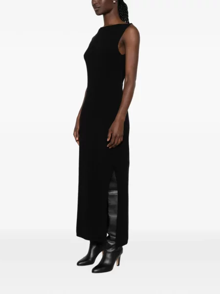 Rochie midi Sergio Moretti Firenze fără mâneci negru