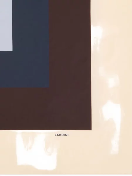 Fular Lardini de mătase cu imagine cu imprimeu geometric