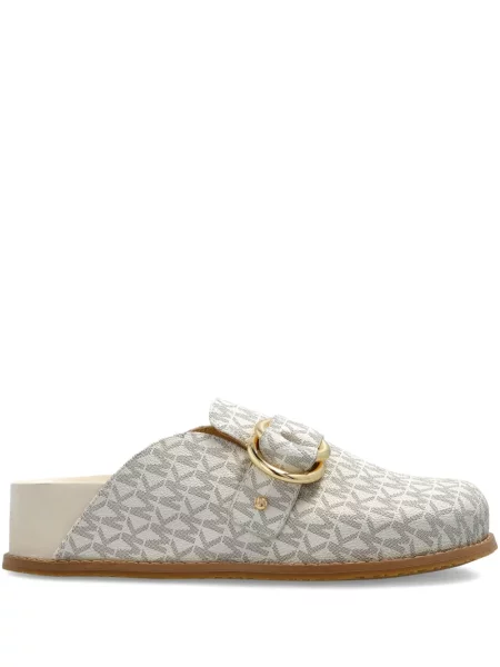 Papuci tip mules Michael Michael Kors din piele chunky cu imagine negru