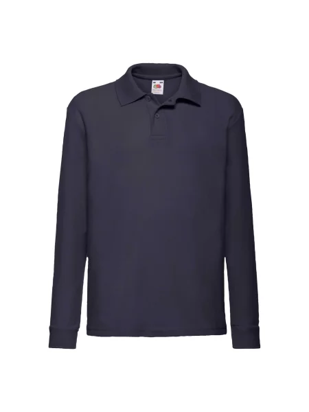 Tricou polo copii Fruit Of The Loom albastru
