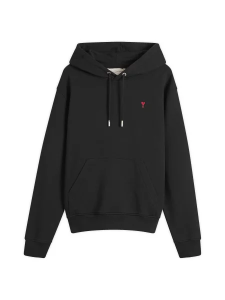 Bluza z kapturem Ami Paris czarna