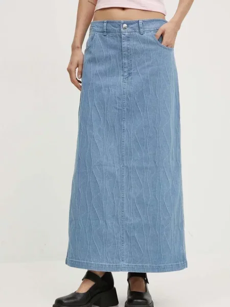 Résumé fusta jeans AlfieRS maxi drept albastru