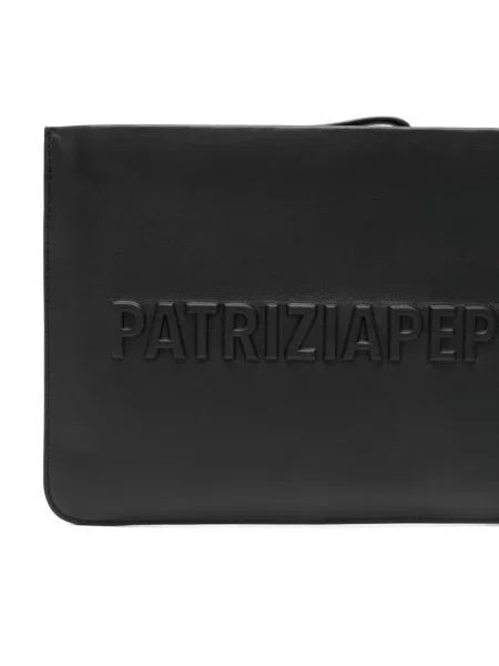 Geantă plic Patrizia Pepe din piele negru