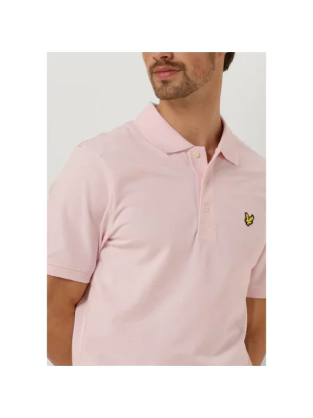 Koszulka polo Lyle & Scott różowa