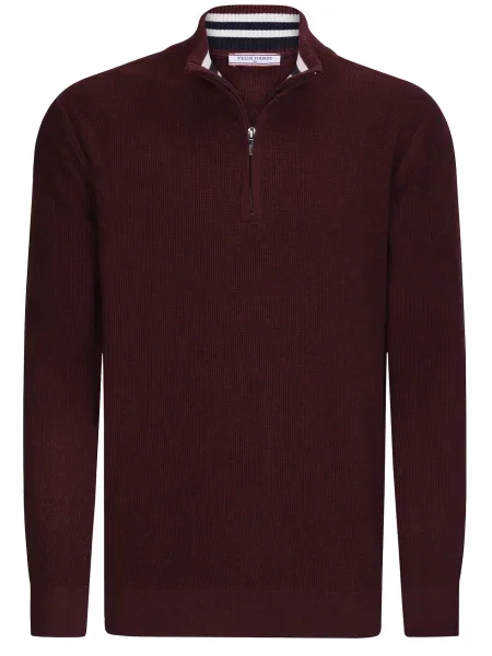 Felix Hardy Pulover bordeaux roșu