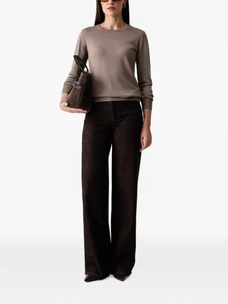 Lung tricou Luisa Spagnoli maro