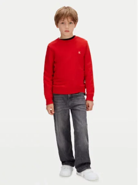 Mikina Calvin Klein Jeans červená
