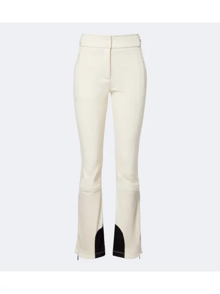 Pantaloni de schi Cordova evazate alb