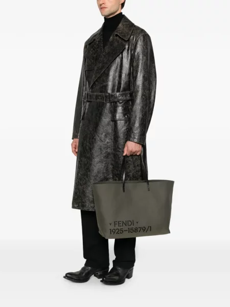 Geantă Fendi cu imagine gri