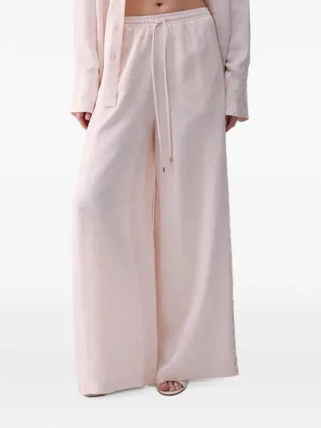 Pantaloni Liu Jo din jacard roz