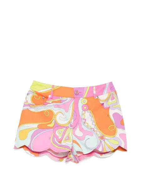 Pantaloni scurți Pucci cu imagine roz
